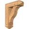 Ekena Millwork Funston Arts and Crafts Smooth Bracket w/ Offset Brace, Western Red Cedar, 5 1/2"W x 16"D x 20"H BKT0604X16X20FST03SWR - alternate 1